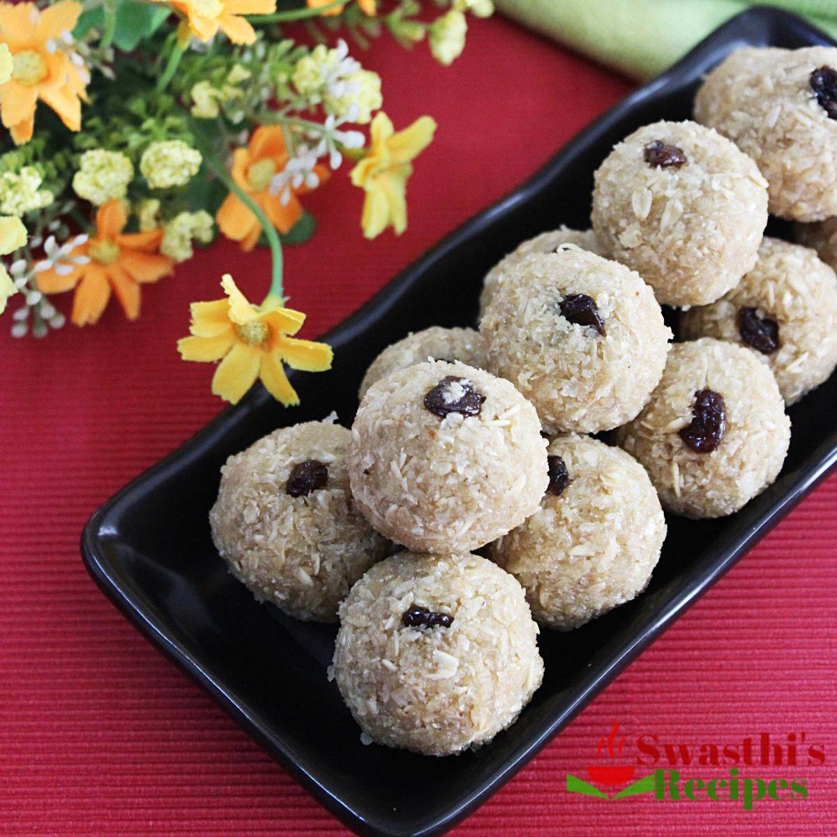 Oats Laddu with Jaggery   Swasthi s Recipes - 82