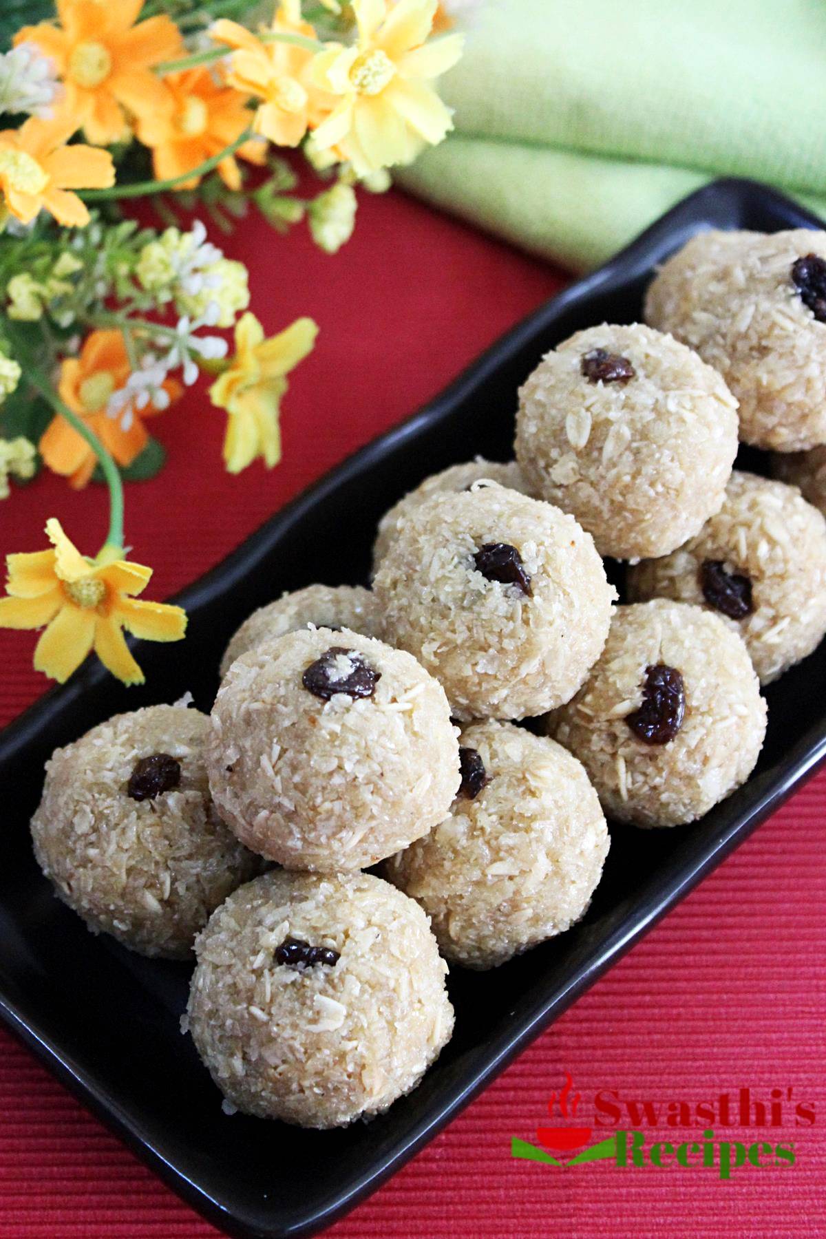 Oats Laddu with Jaggery   Swasthi s Recipes - 66