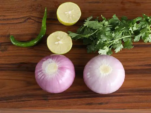 ingredients to make onion salad