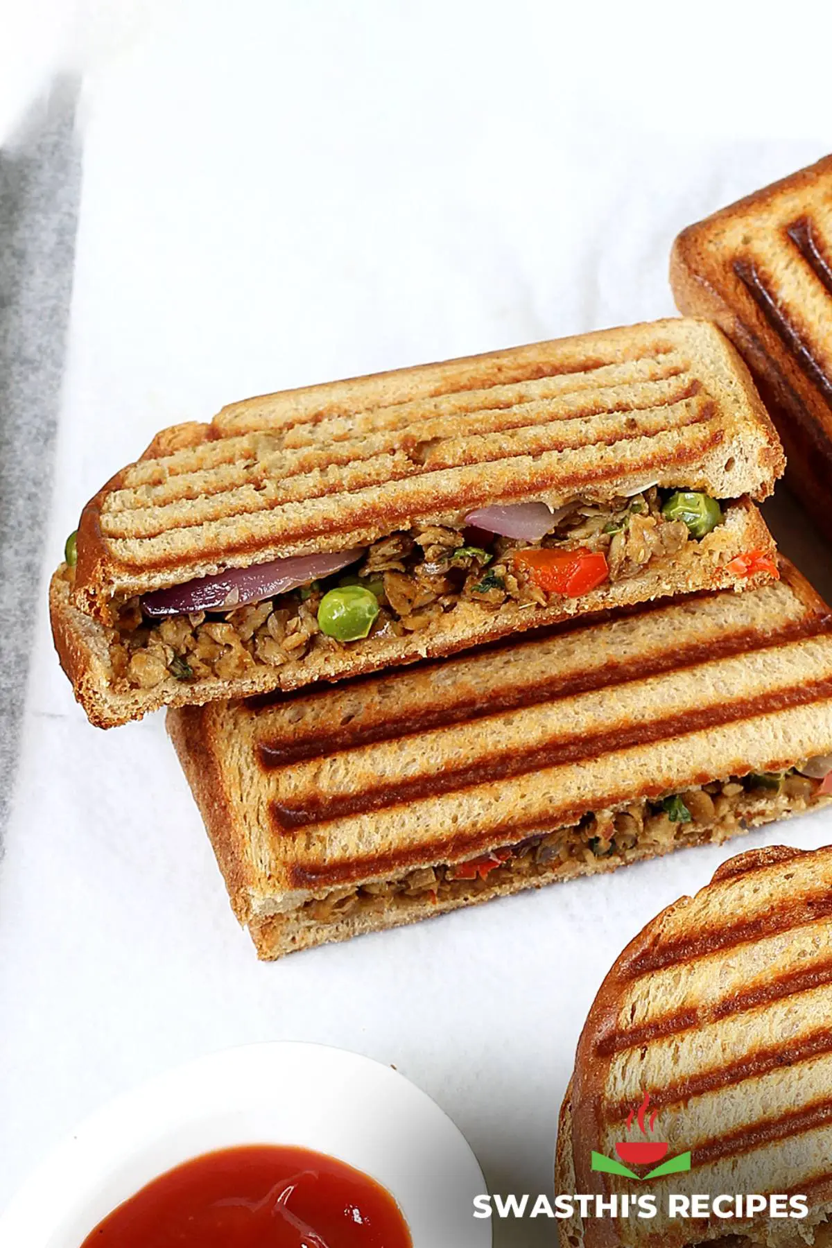 soya keema sandwich