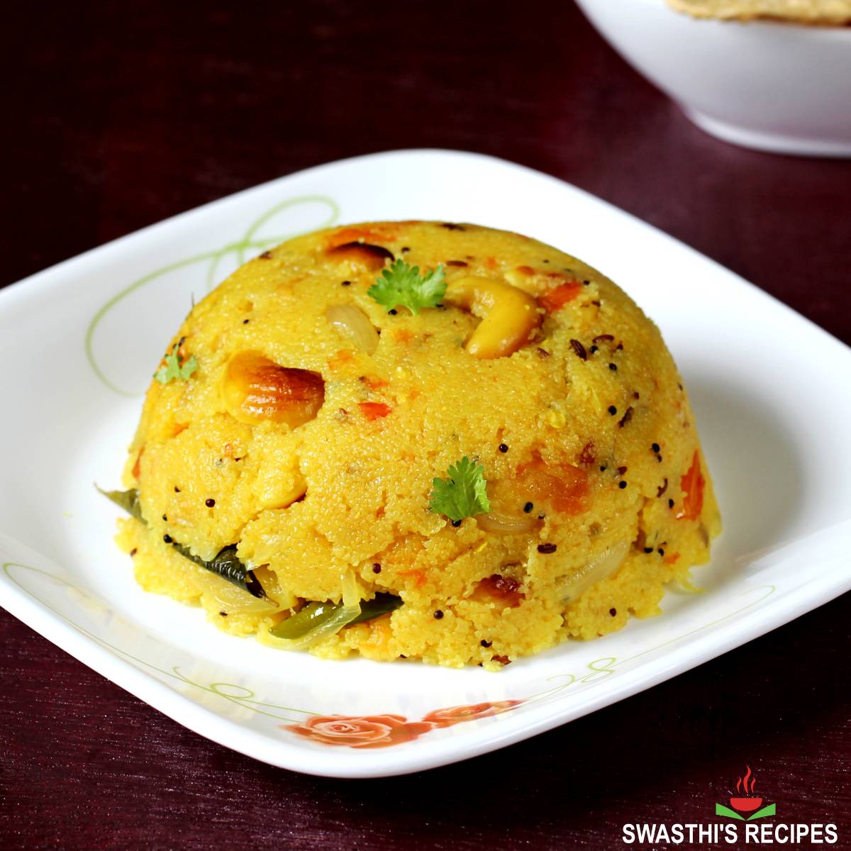 Tomato upma made with rava and tomatoes