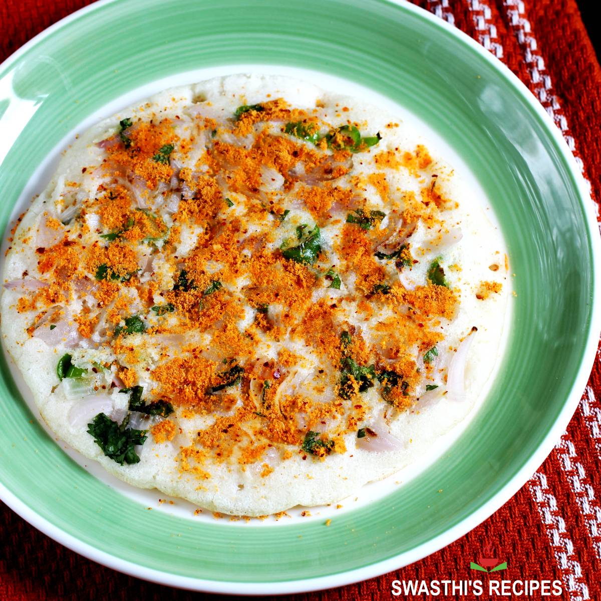 uttapam recipe made with rice lentil batter