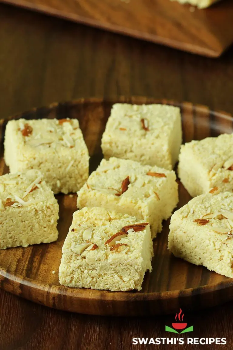 Rava Burfi Recipe (Suji Barfi)