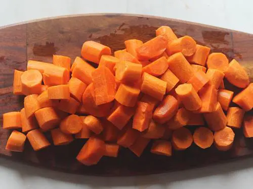 chopped carrots