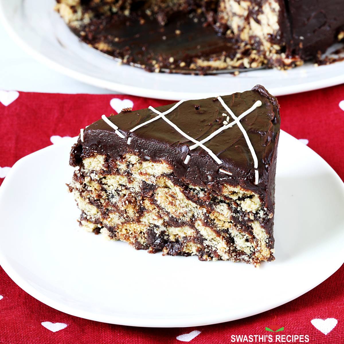 Chocolate Biscuit Cake Recipe   Swasthi s Recipes - 4