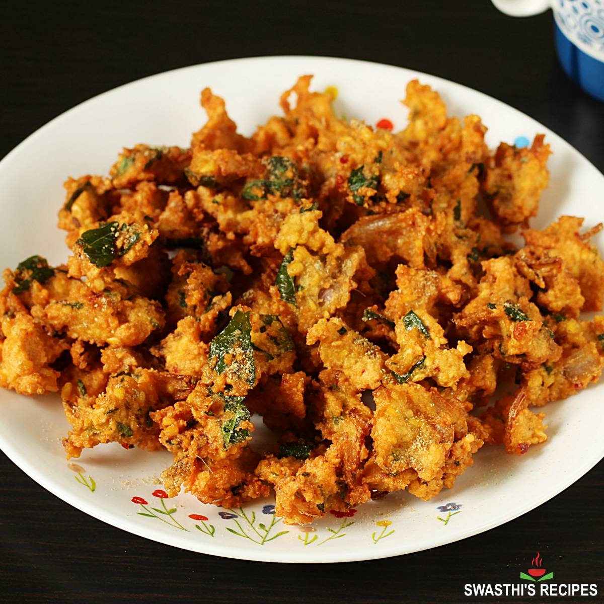 Moong Dal Pakoda  Moong Dal Bhajiya    Swasthi s Recipes - 20