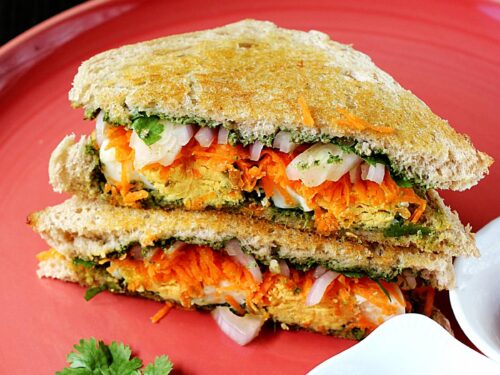 Fried Egg Sandwich Recipe   Swasthi s Recipes - 66