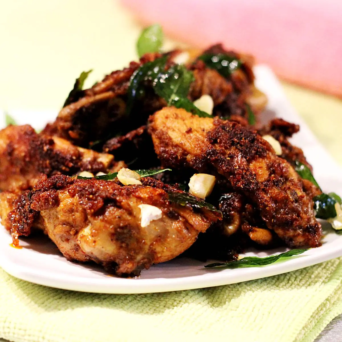 Dry chicken ghee roast recipe