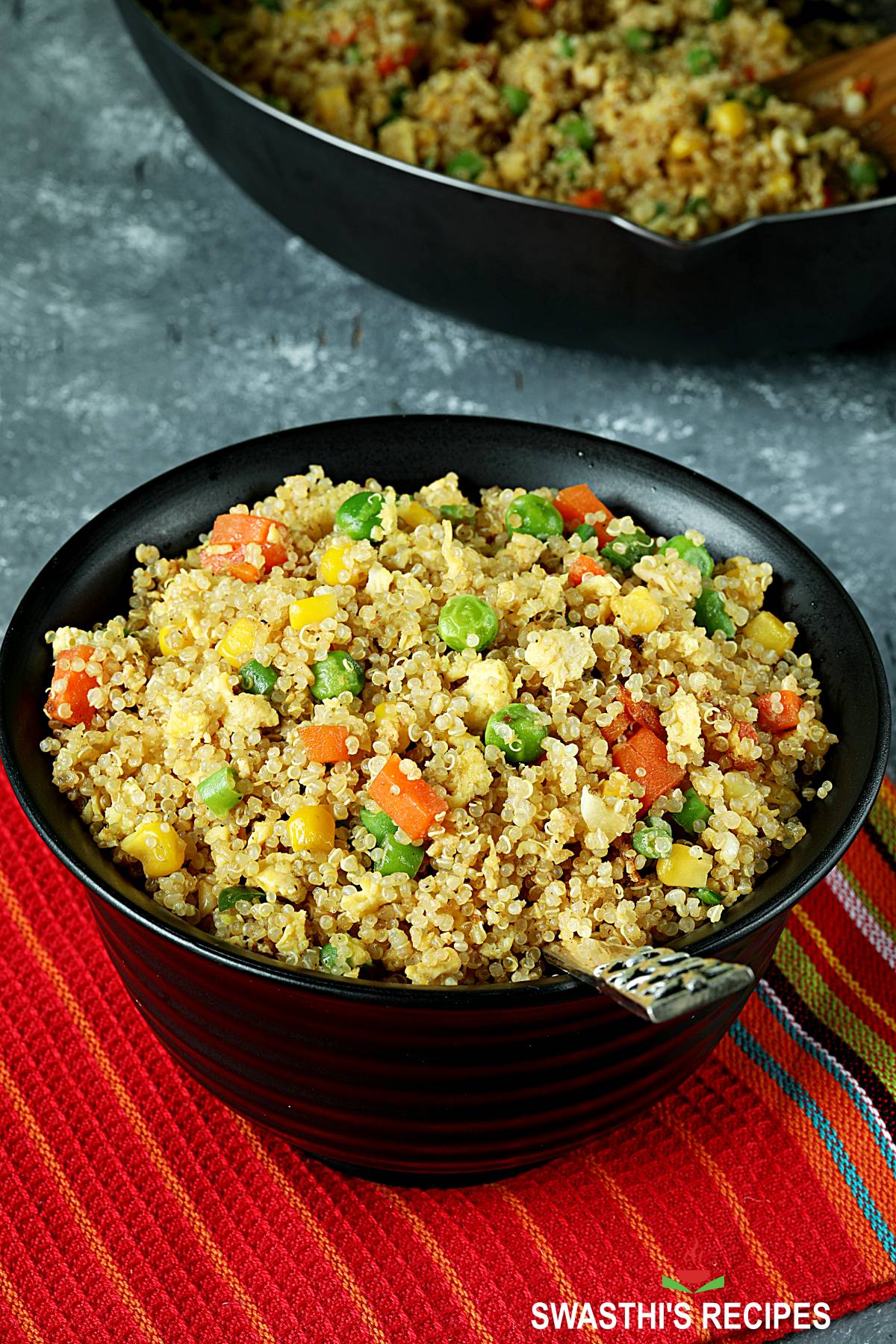 Quinoa Fried Rice   Swasthi s Recipes - 95