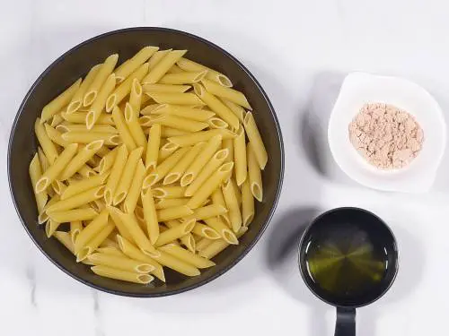 penne pasta in a bowl