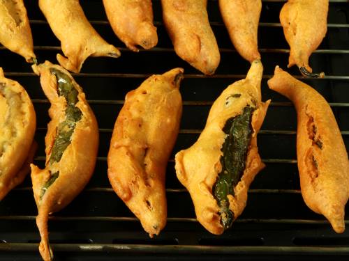 Mirchi Bajji Recipe   Mirapakaya Bajji   Swasthi s Recipes - 14