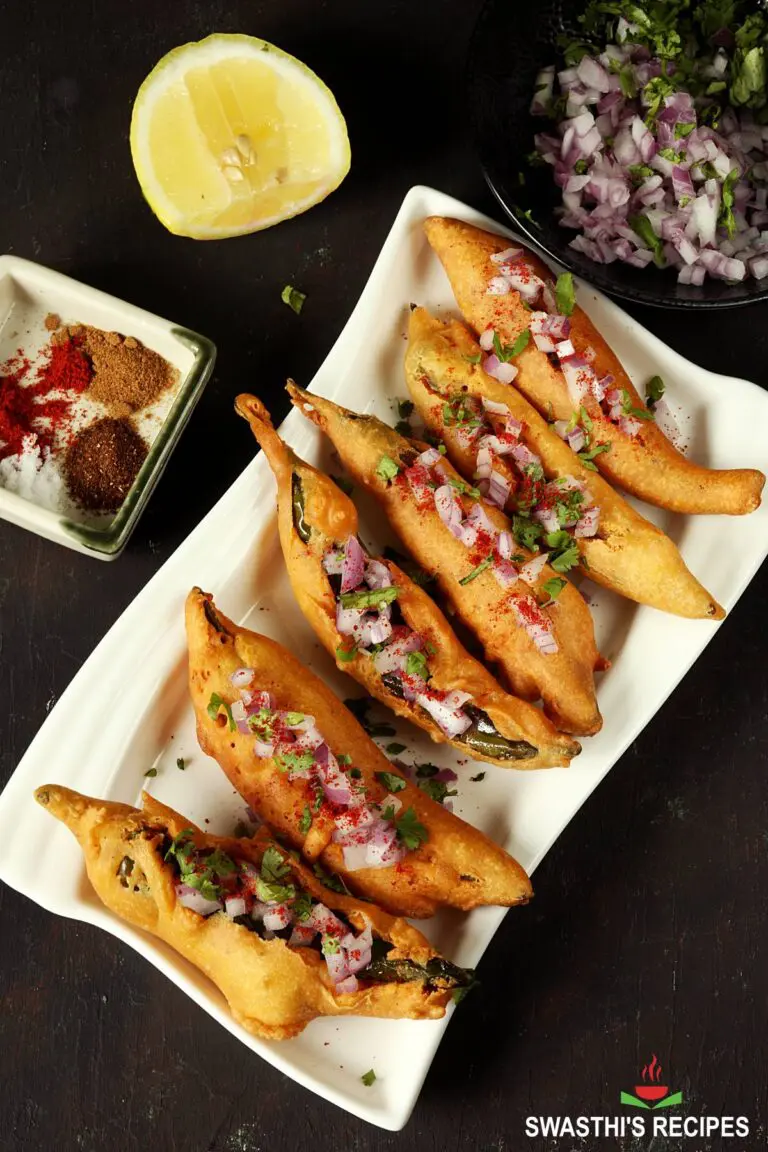 Mirchi Bajji (Mirapakaya Bajji, Chilli Bajji)