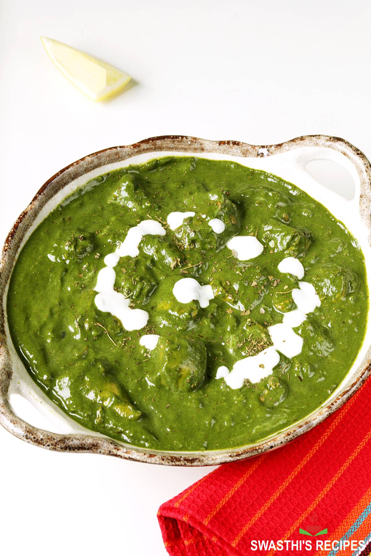 Palak Chicken  Spinach Chicken Recipe    Swasthi s Recipes - 90