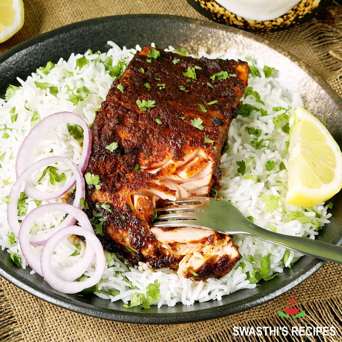 Tandoori salmon