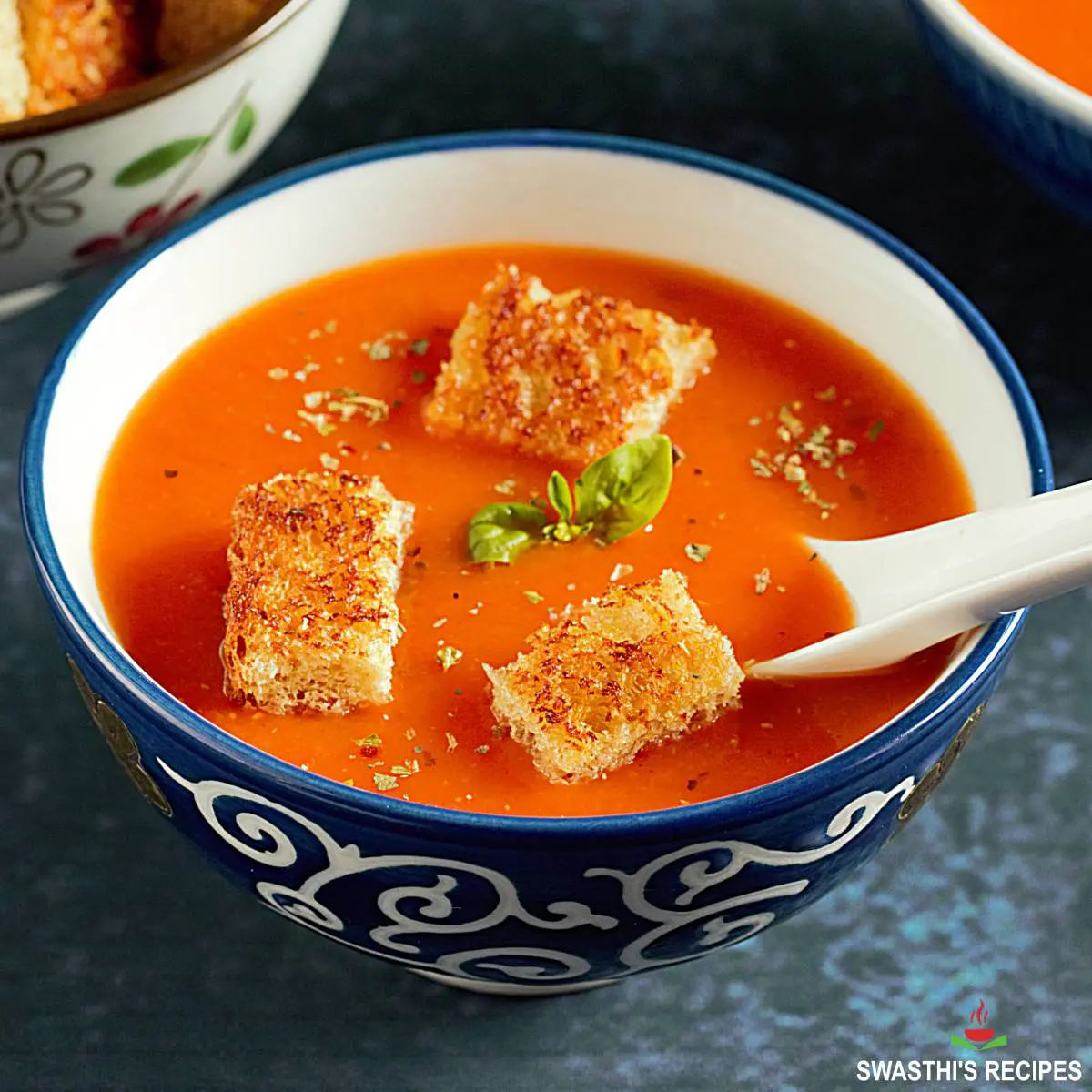 tomato soup made with fresh tomatoes