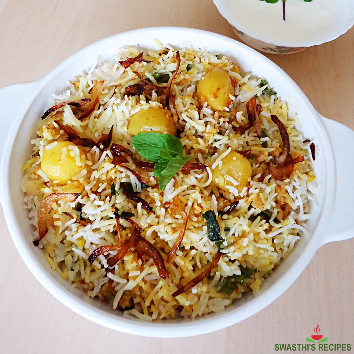 Hyderabad aloo dum biryani