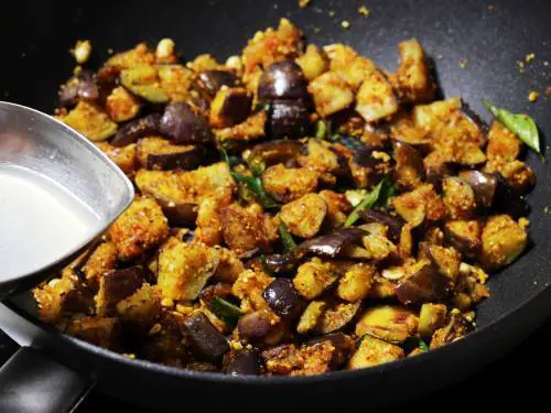 add lemon juice to brinjal