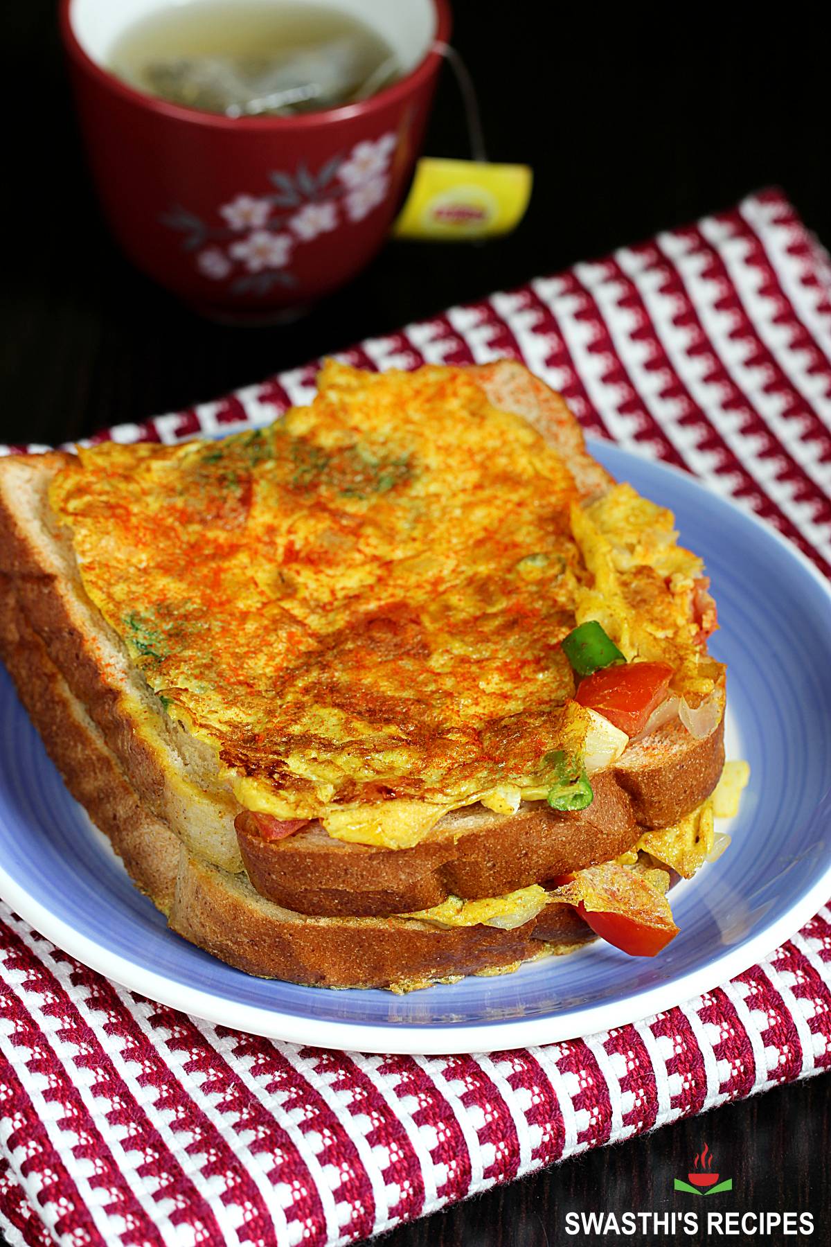 Egg Toast Recipe (Egg & Bread Toast) Swasthi's Recipes