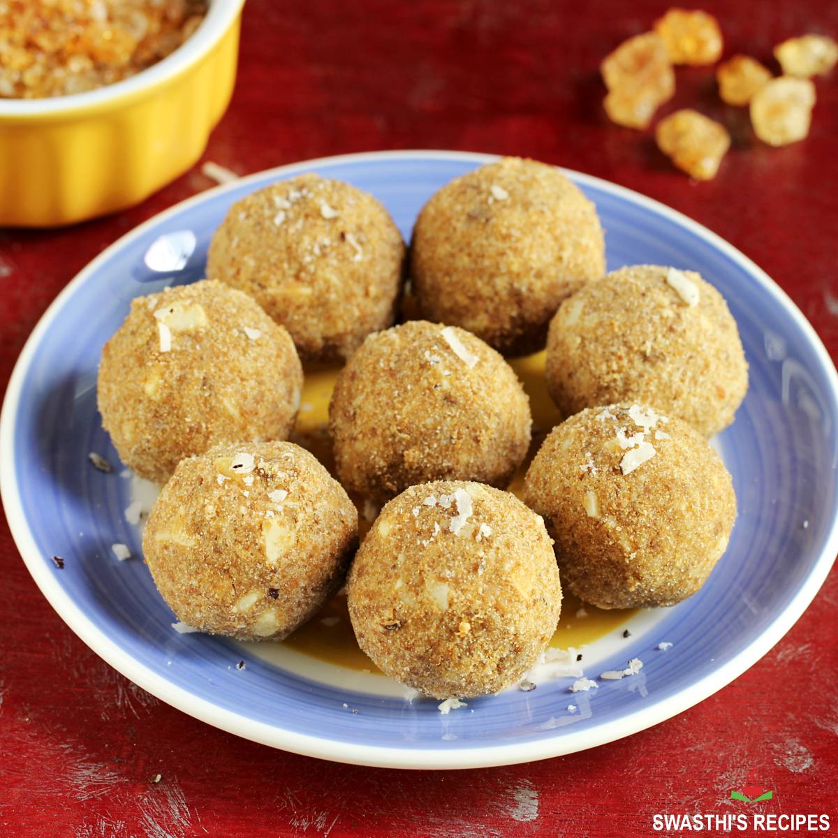Gond Ke Laddu  How to Make Gond Laddu   Swasthi s Recipes - 36