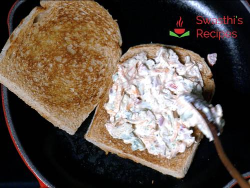 Yogurt Sandwich  Hung Curd Sandwich    Swasthi s Recipes - 34