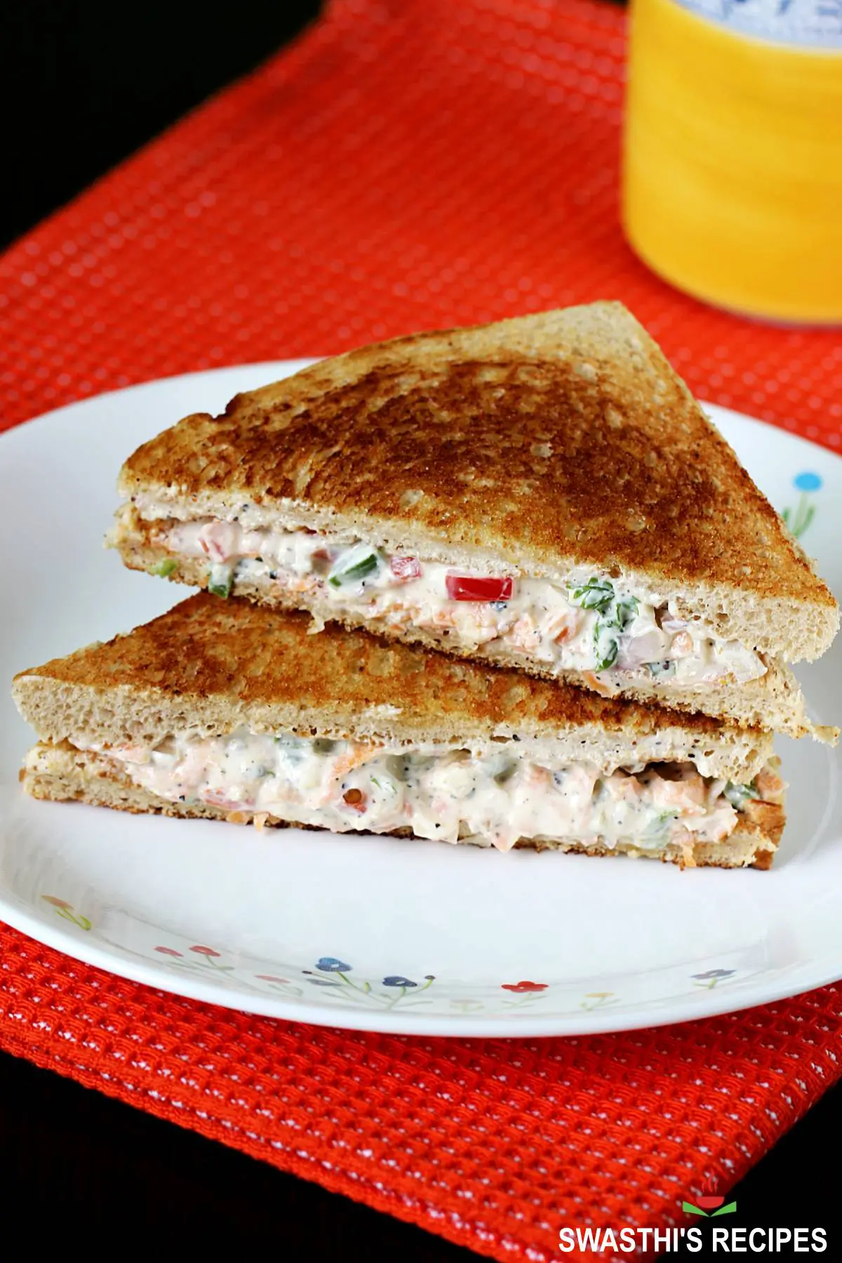 Yogurt Sandwich also known as Hung Curd Sandwich