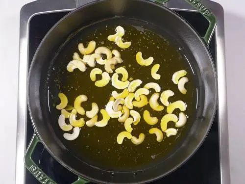 frying cashews