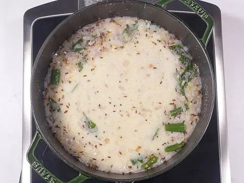 rava cooked in tempered water