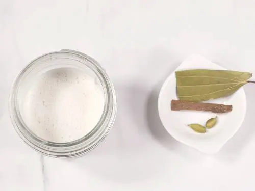 vegan milk and whole spices for tofu curry