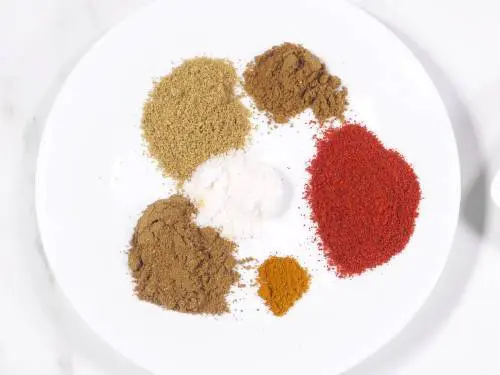 ground spices to make the curry
