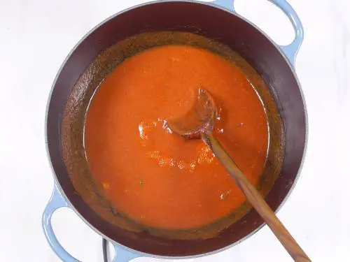 simmer tomatoes