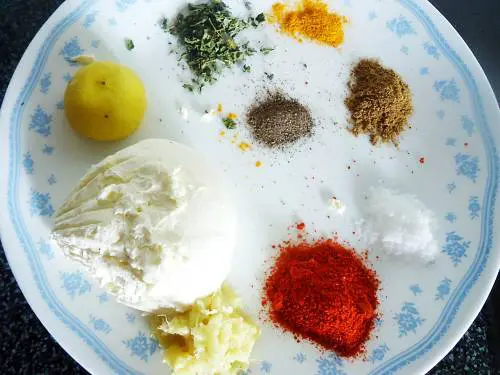 prepare marinade for tandoori fish