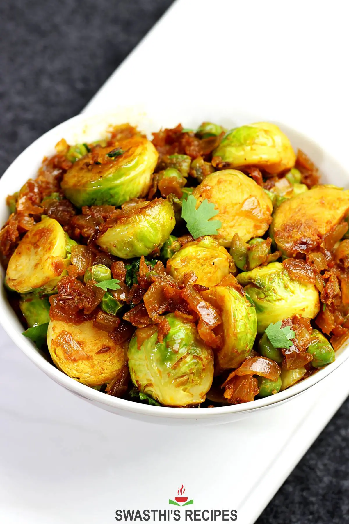 Brussels Sprouts Curry - Indian Sabzi