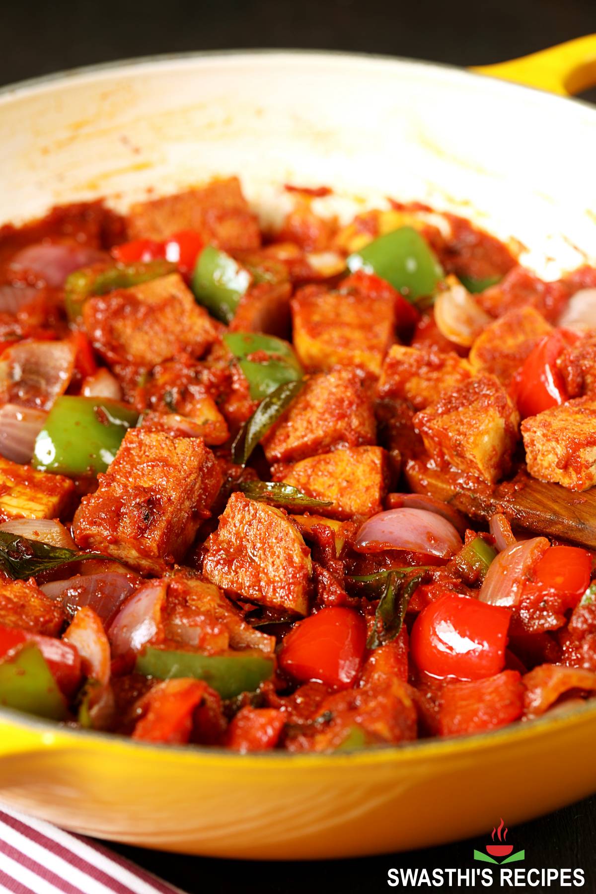 Indian Tofu Kadai Recipe Swasthi's Recipes