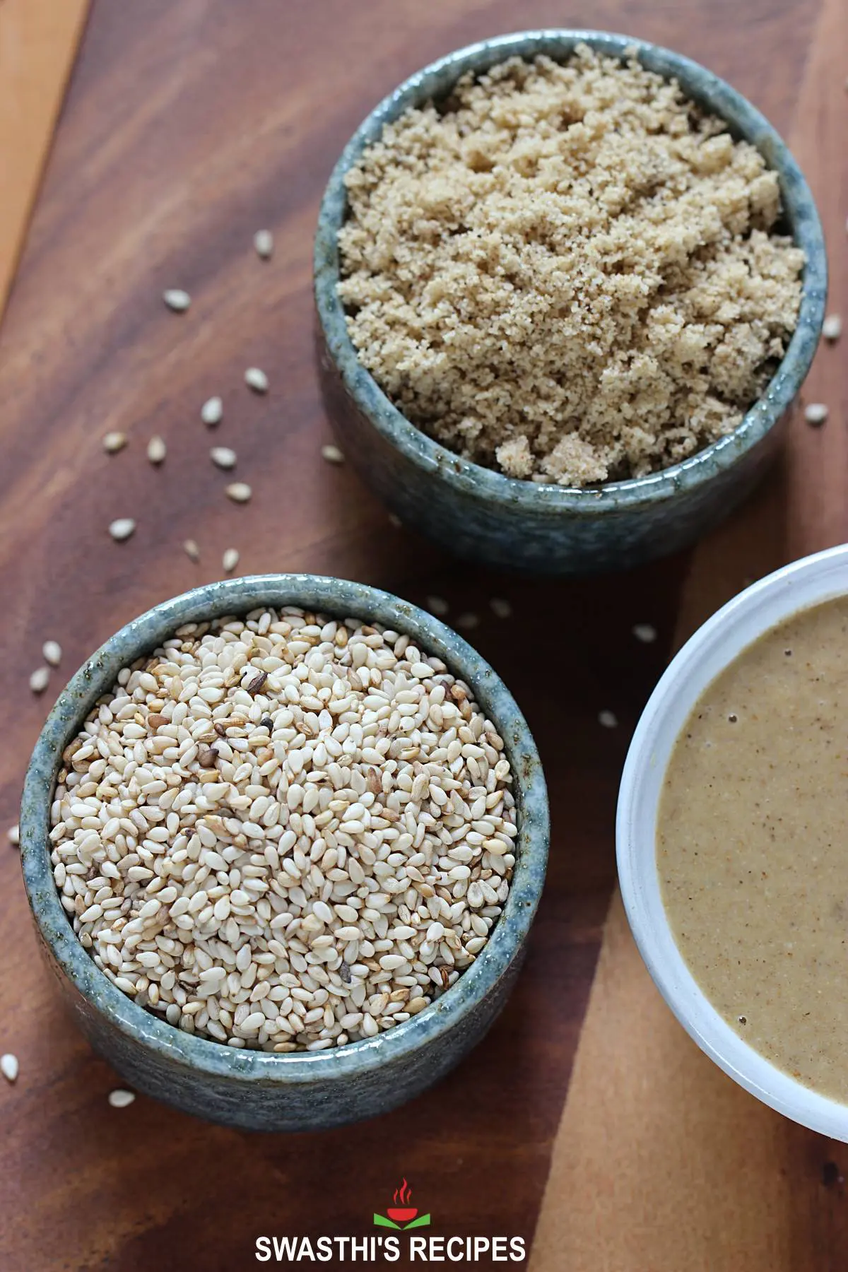 roasted sesame seeds to make tahini