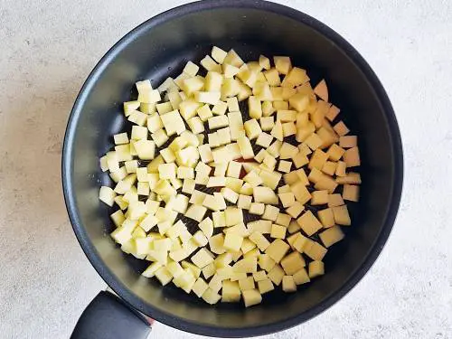 fry aloo to make aloo bhindi