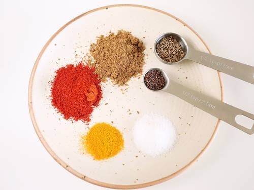 spices to make eggplant potato recipe