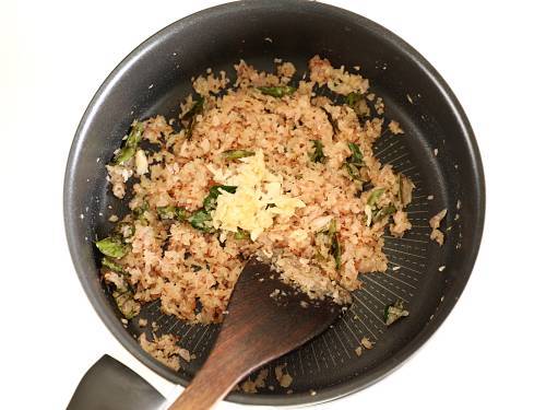 sauteing onions with ginger garlic