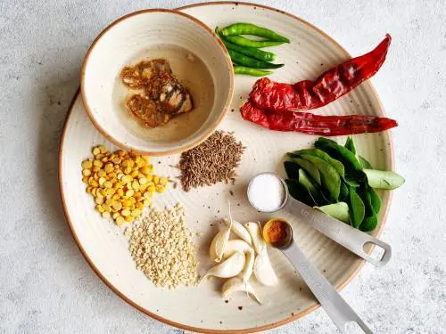 ingredients for green tomato chutney