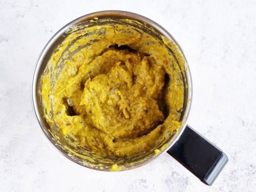 pulsed green tomato chutney