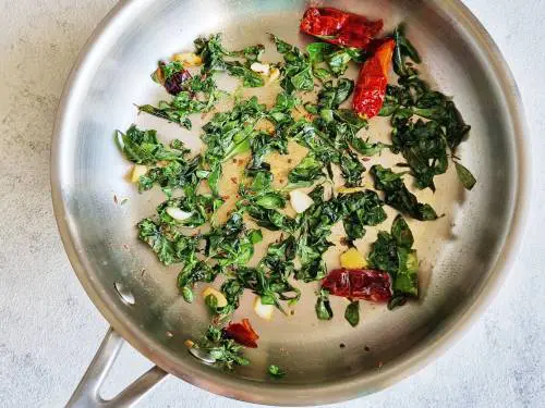 sauteed methi leaves