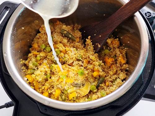add lemon juice to quinoa upma