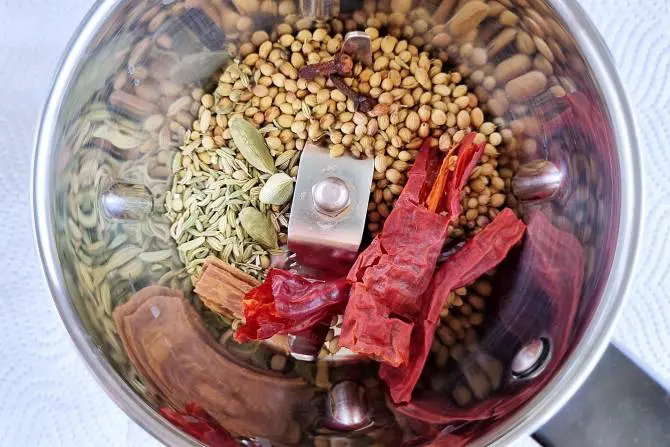 spices for kadai masala