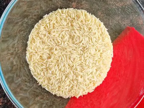 aged basmati rice in a bowl