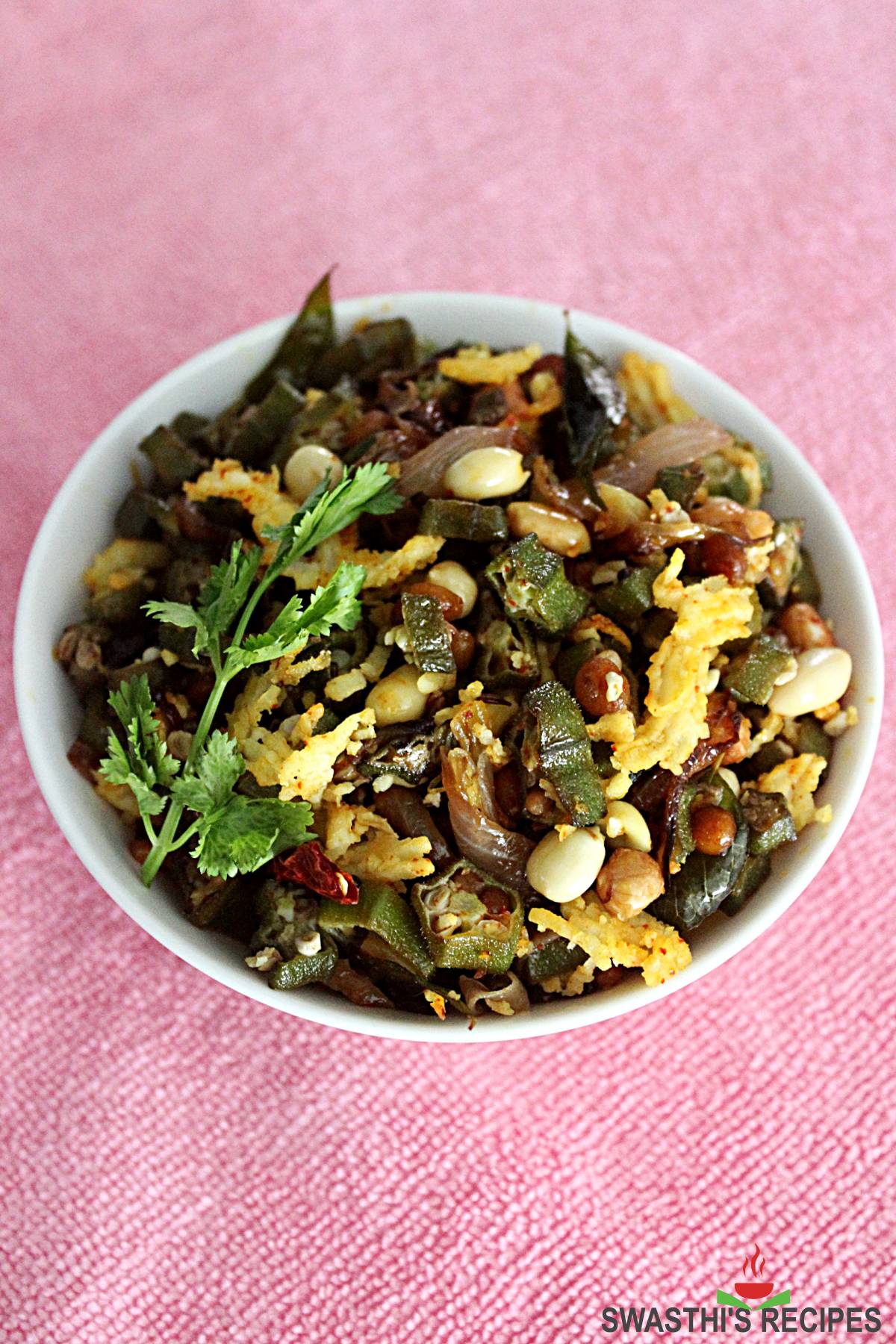 ladies finger fry aka bendakaya fry