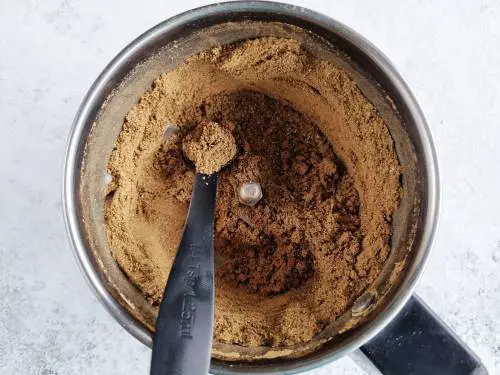 chai spice in a grinder