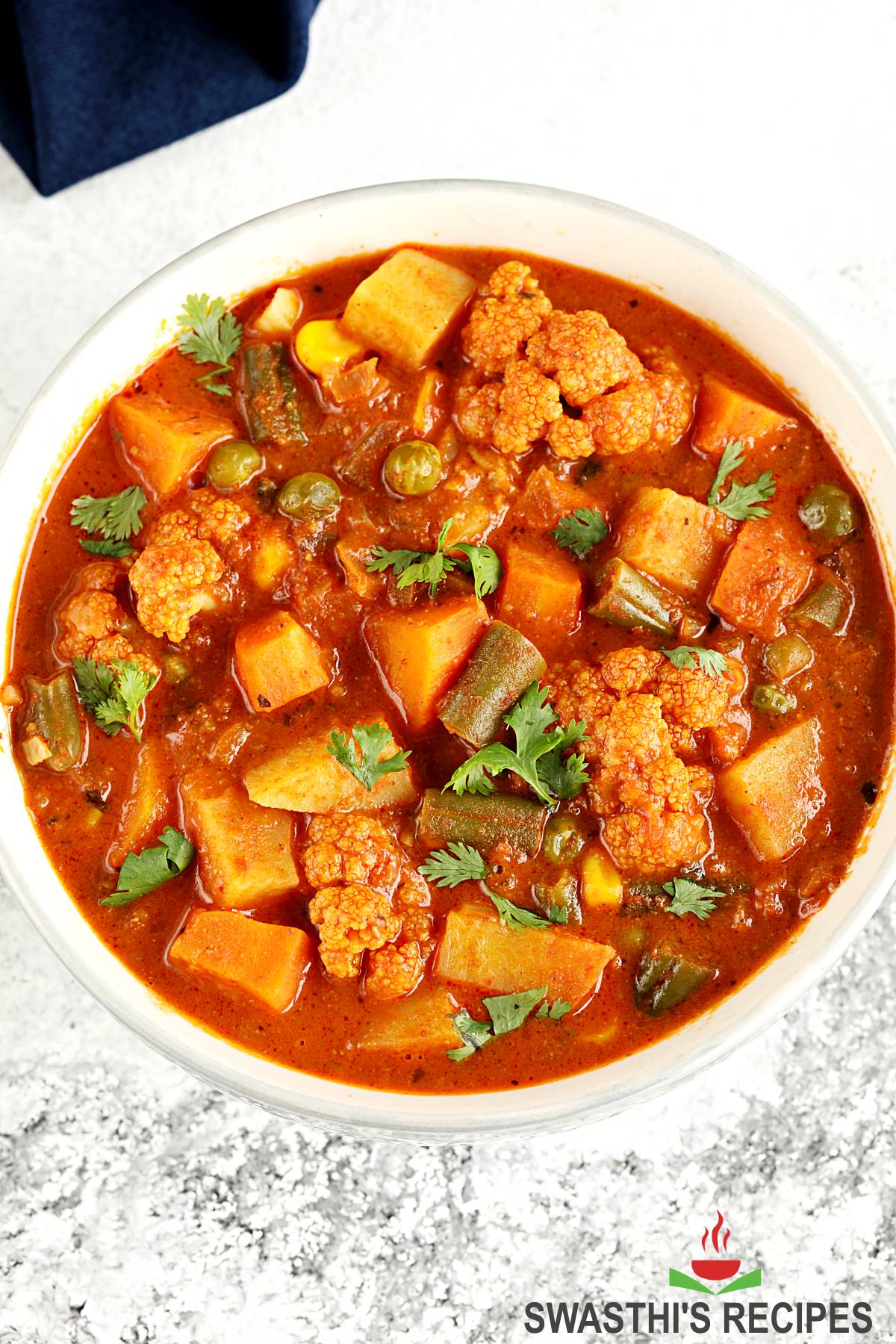 Vegetable Curry Recipe - Swasthi's Recipes