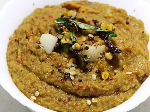 beerakaya pachadi - ridge gourd chutney