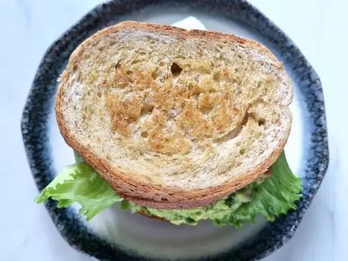 cover with a toasted bread