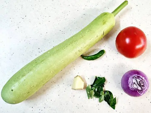 ingredients for lauki sabzi