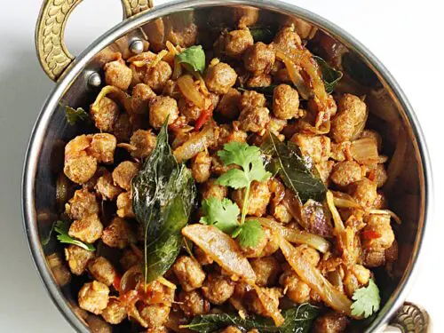 soya chunks dry fry